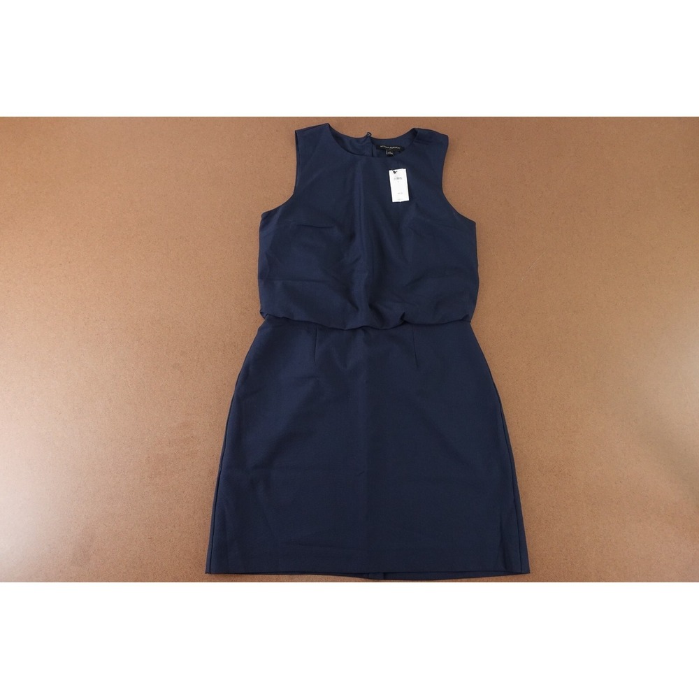Banana Republic Women's Size 6 Navy Sleeveless Sculpted Blouson‎ Mini Dress NWT